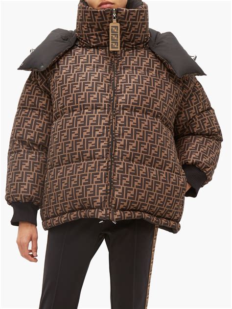 fendi techno puffer jacket|fendi puffer jacket women's.